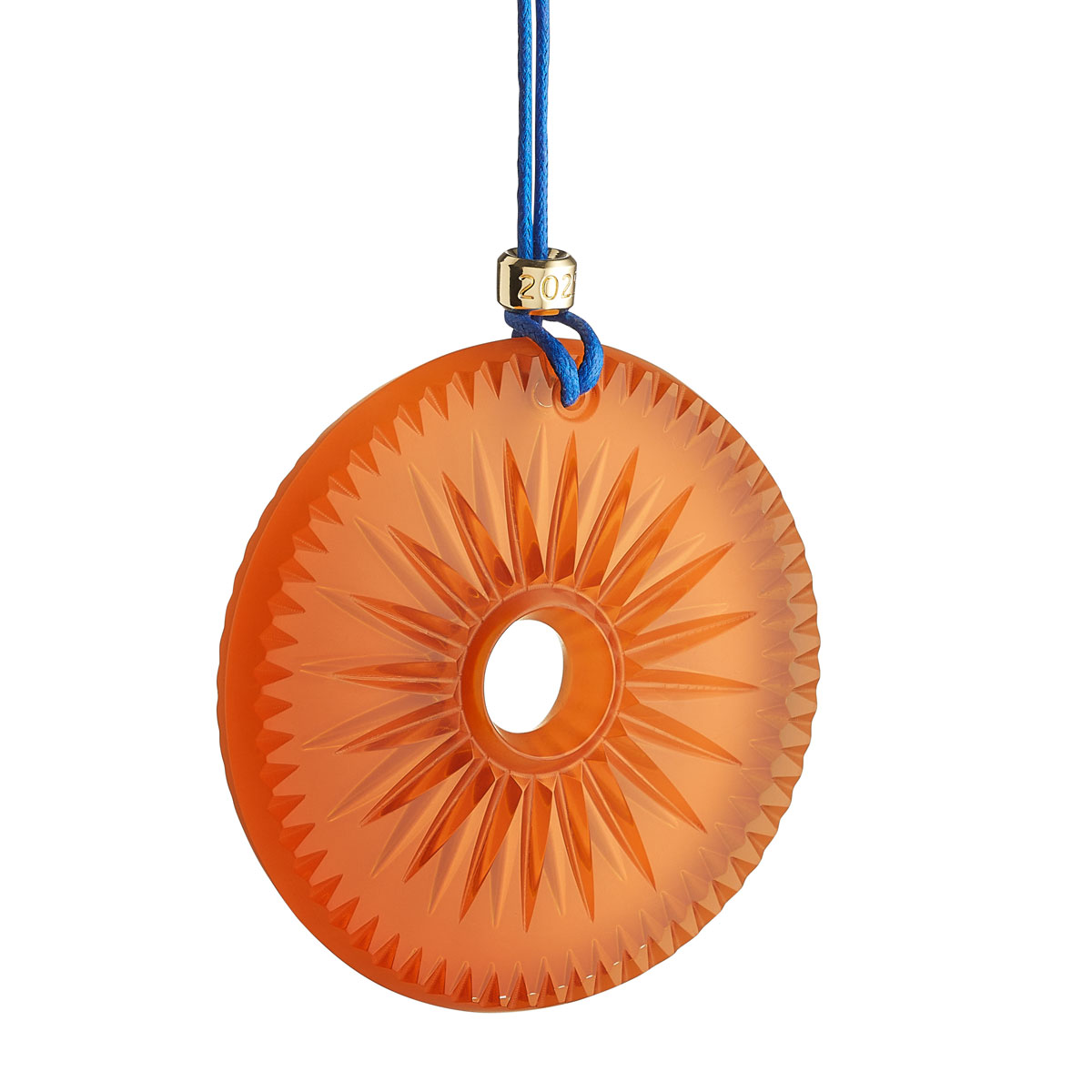 Waterford New Year 2025 Firework Disc Dated Ornament, Orange